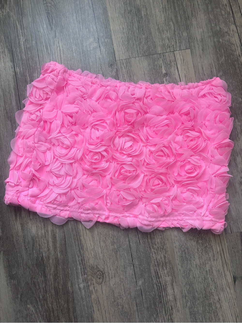 EGO Pink Rosette Layered Mini Skirt